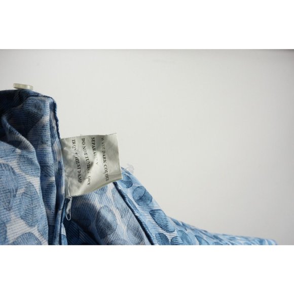 William Hunt Savile Row Men's 15.5 Blue Floral Cotton Luxury Button Up Shirt - Picture 6 of 10